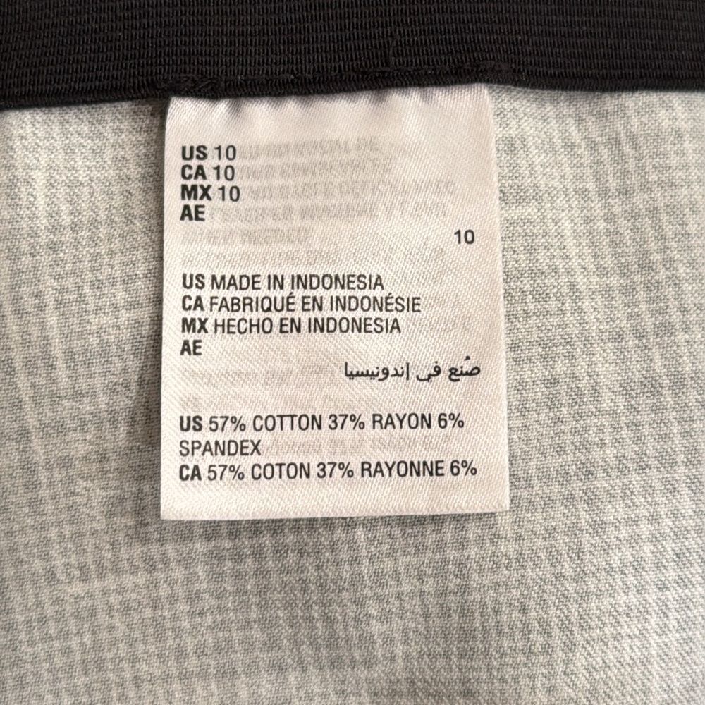 Alfani Bi-stretch Skinny Leg Comfort Waist Pants Black White. Size 10 NWOT - Picture 5 of 5